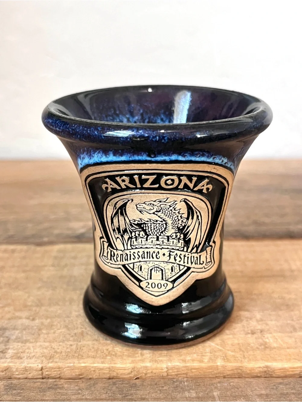Grey Fox Pottery 2009 Arizona Renaissance Festival Dragon Shot Glass